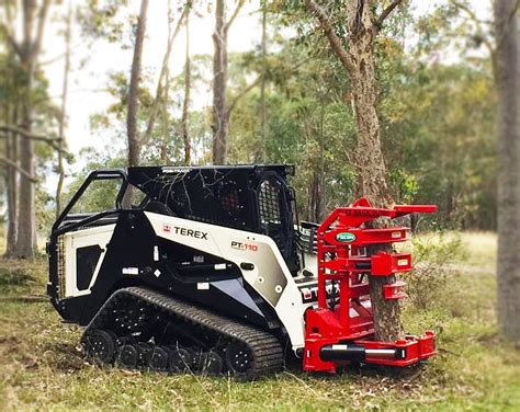 used skid steer tree cutter|skid steer tree cutting attachment.